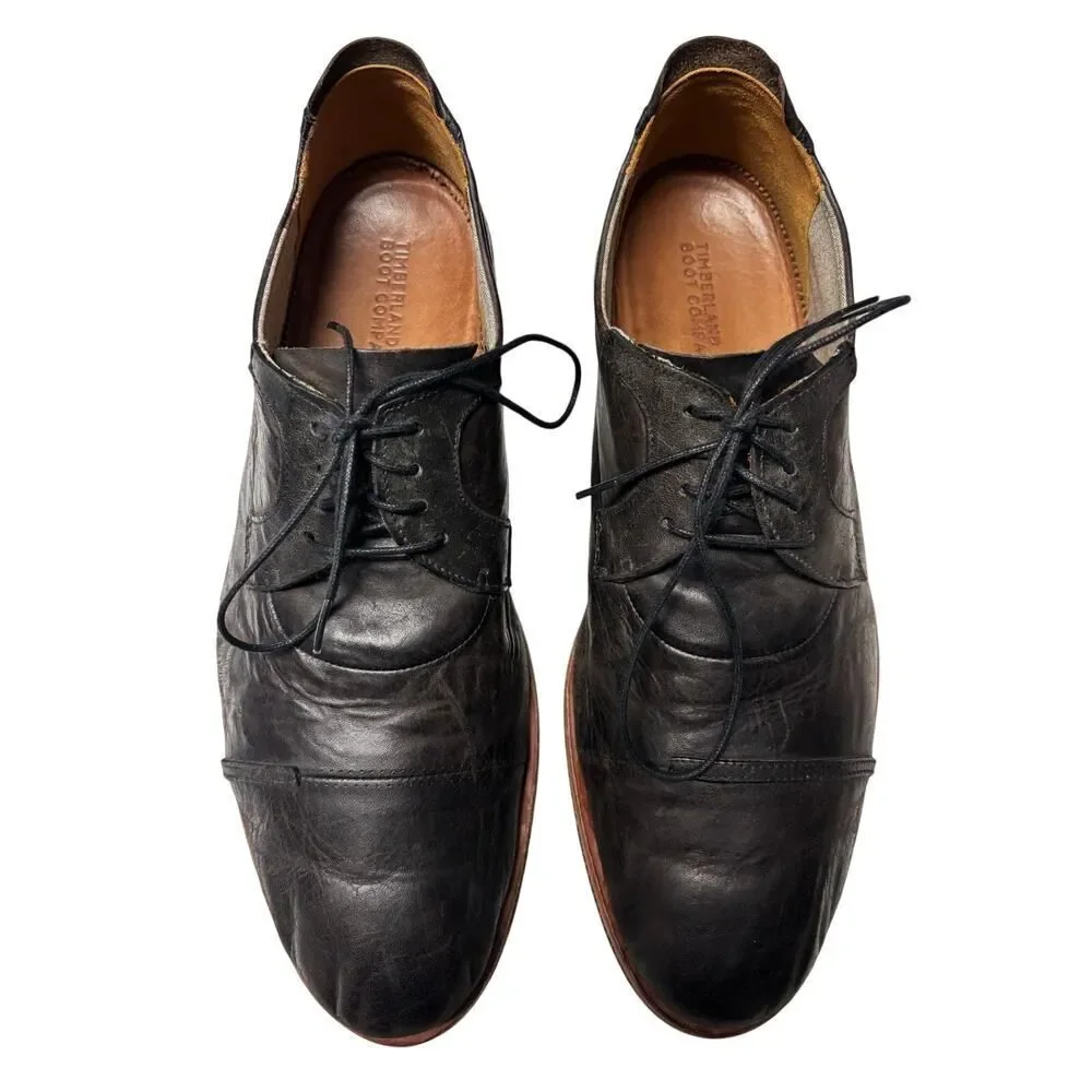 Timberland Boot Company Wodehouse Cap Toe Oxfords, black leather, men’s size 11